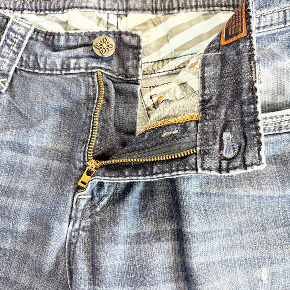 Rock Revival Men's Wales Alt Straight Leg Distressed Jeans Size 36 - Picture 8 of 15